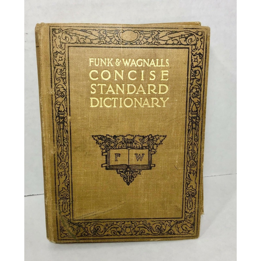 Funk & Wagnalls Concise Standard Dictionary 1925 Crafts Home Decor